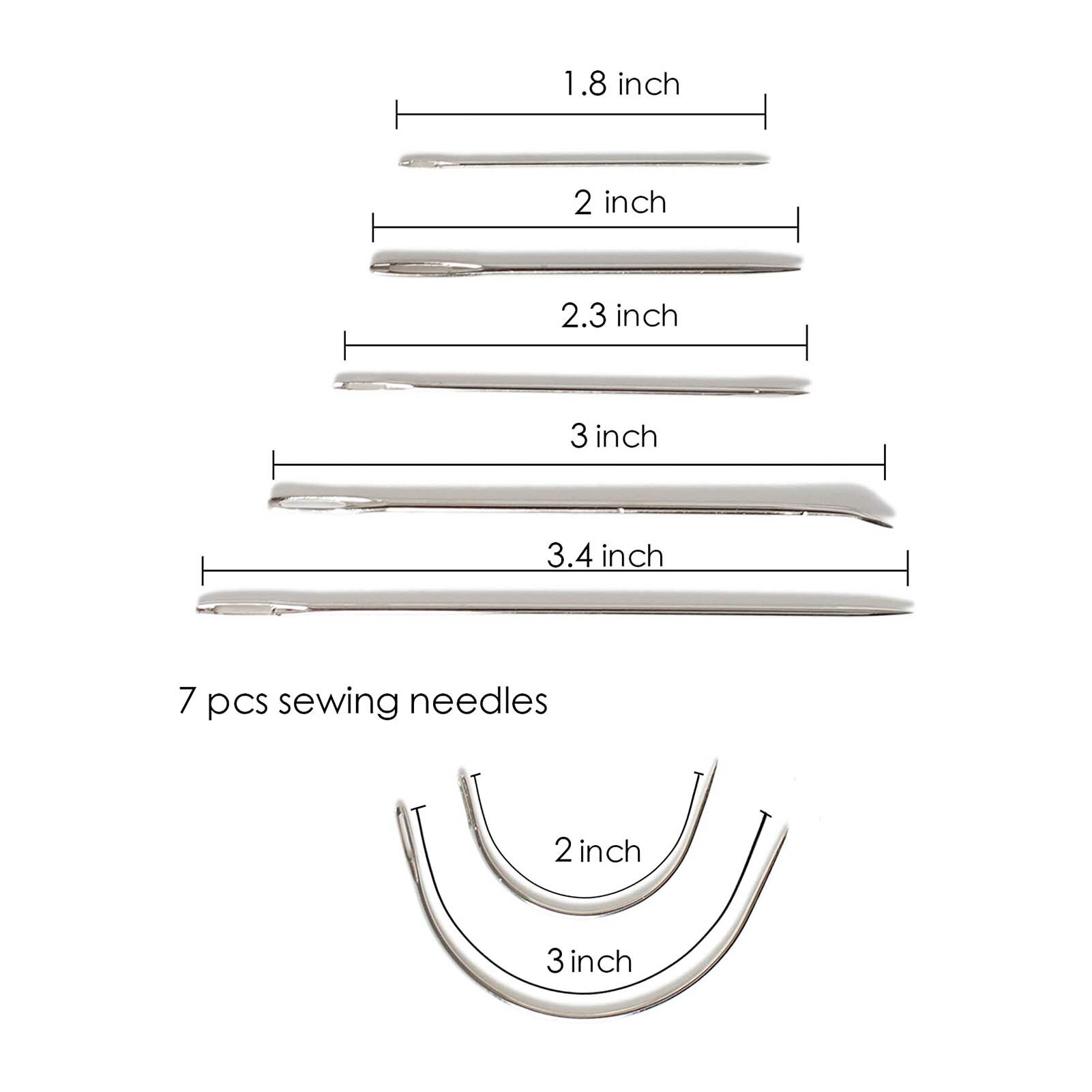12Pcs Leather Craft Tools Kit Sewing Needles Waxed Thread Cord Stitching Awl Sewing Thimble DIY Leather Repair
