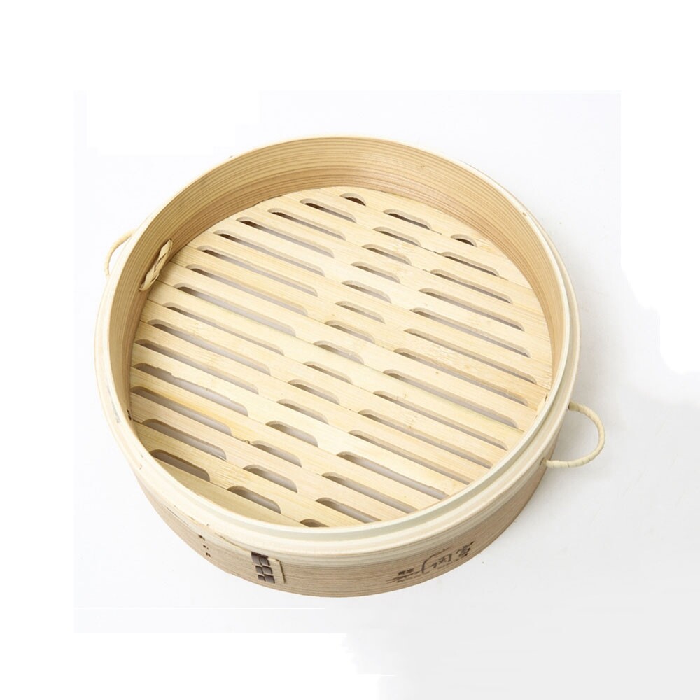 CILL Dumpling Wooden Fish with Handle Buns Making Cookware Cover Cage Kitchen Tool Bamboo Steamer Basket