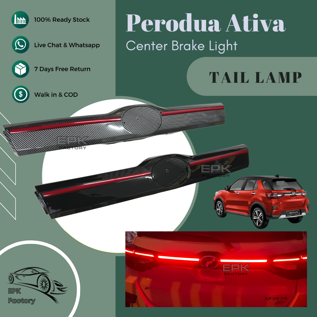 Perodua Ativa LED Center Light Rear Brake Light LED DRL Daytime Running ...