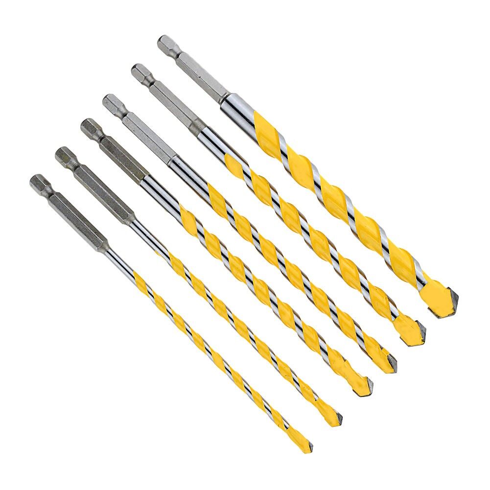 Unnicoco 1Pcs 1/4" Hex Shank Tile Granite Drill Bit Concrete Wall Drill Bit Tungsten Carbide Drilling Bit