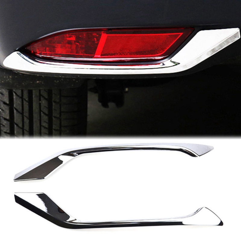 Chrome Front Fog Lamp Eyebrow Trim + Cover Set For Honda Pilot 2019-2022