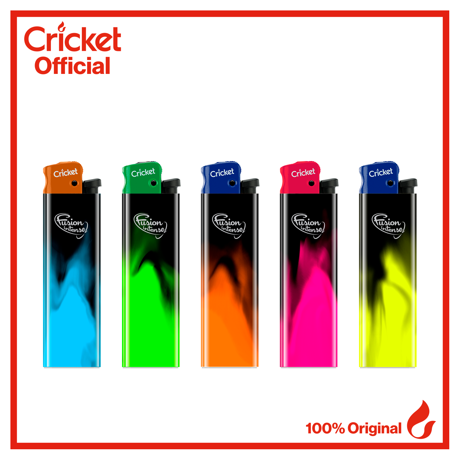 Cricket Lighters Fusion Intense 5 Pcs Lazada