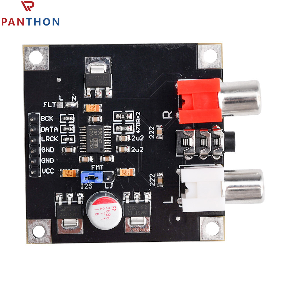 PANTHON PCM5102 PCM5102A DAC Decoder Board I2S Input 32Bit 384K for Red Core Player