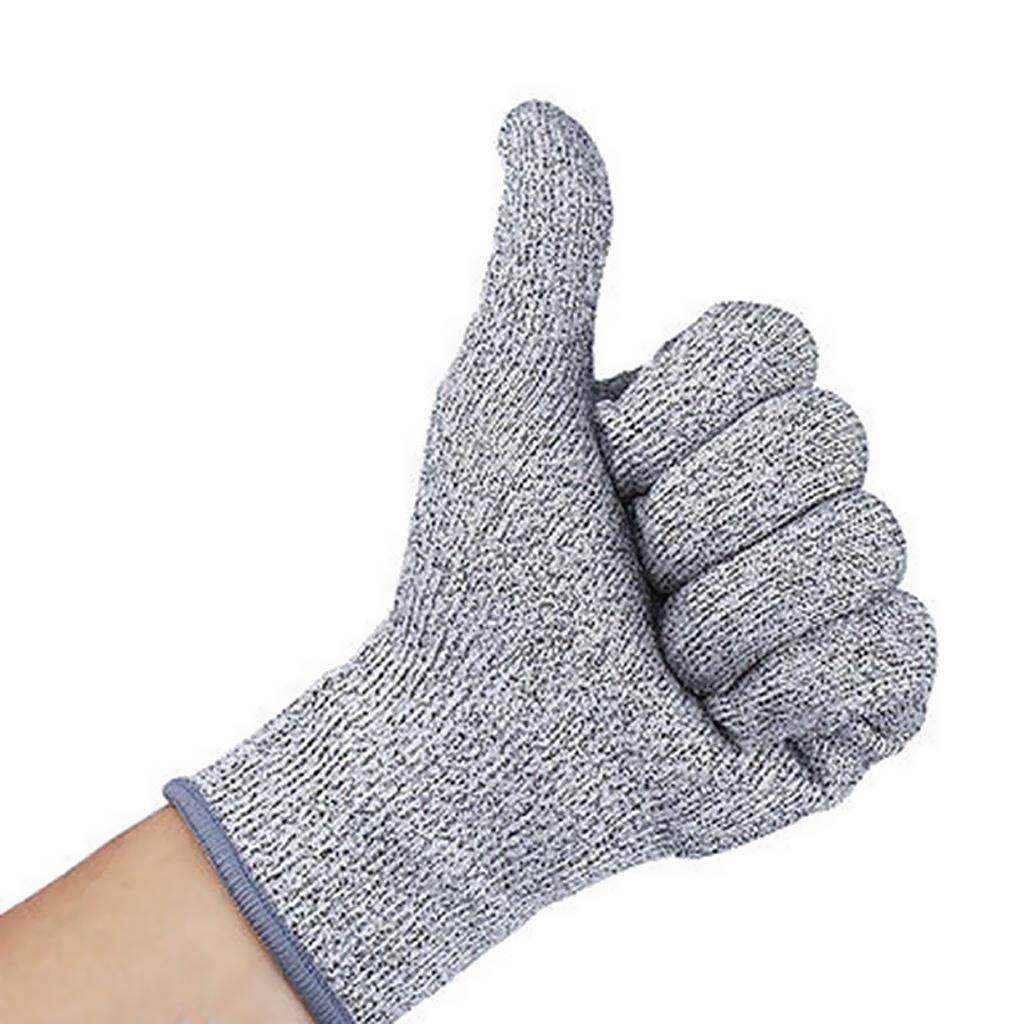 Blesiya 1 Pair Protective Work Gloves Elastic Cut Proof Stab Resistant Butcher S-XL