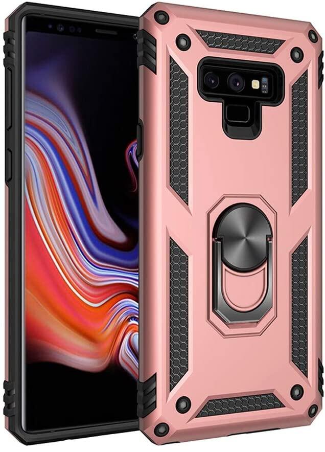 Đối Với Ốp Lưng Samsung Galaxy Note 9, Vỏ Điện Thoại Áo Giáp Chống Sốc Sang Trọng Vỏ Điện Thoại Dạng Nhẫn Từ Tính Chắc Chắn Chân Đế Vỏ Bảo Vệ Cứng