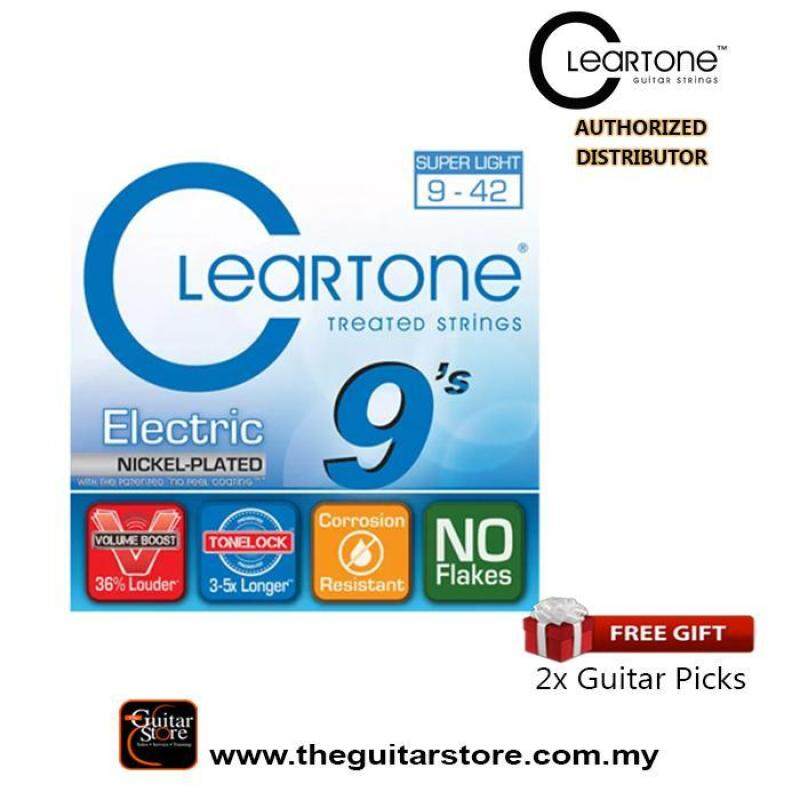 CLEARTONE NICKEL PLATED 9-42 Electric Guitar Strings Malaysia