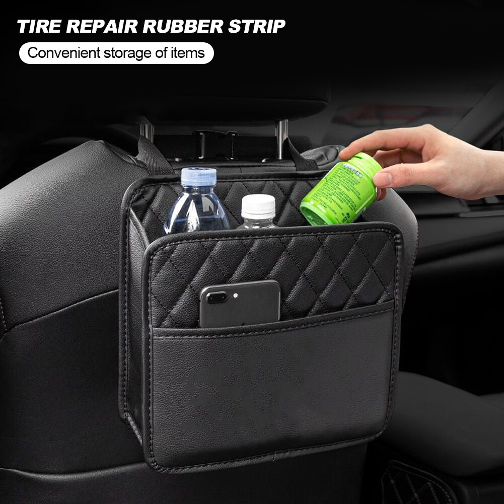 RacingCar Car Backseat Storage Box Car Storage Auto Waterproof Phone Pocket Pouch Back Seat Protector Hanging Bag