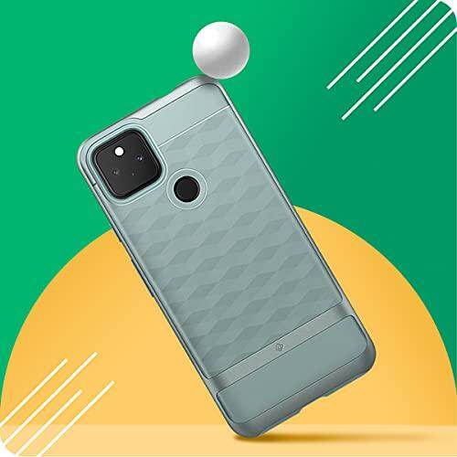Caseology Ốp Lưng Google Pixel 5a 5G Ốp Lưng Nhựa PC TPU Họa Tiết 3D Bền Màu Xanh Lá Cây Thị Sai