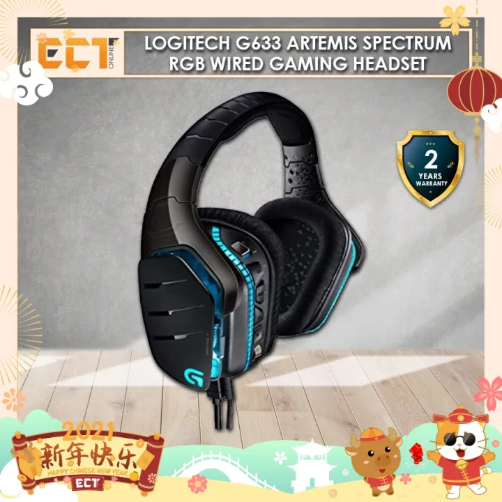 logitech g633s 7.1 lightsync gaming headset
