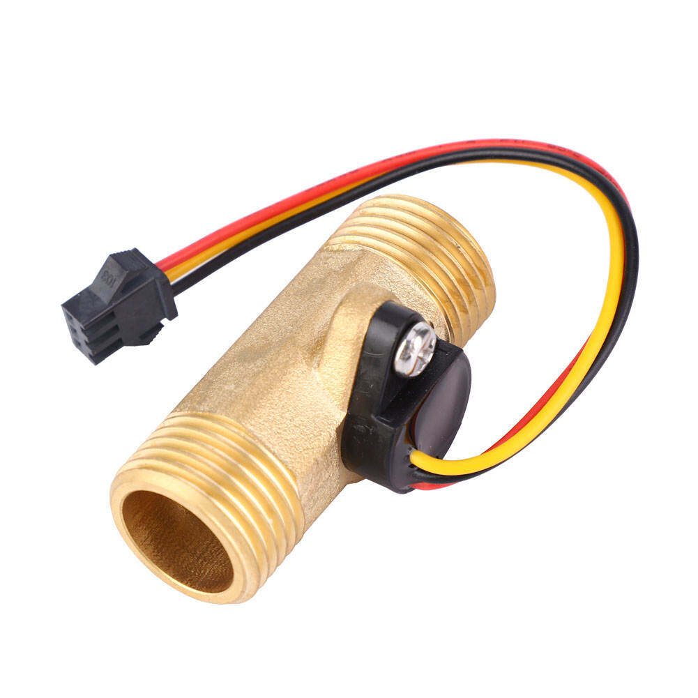G1/2in Hall Effect Hall Water Flow Hall Sensor Sensor Switch Flow Rate Meter Male-Male Thread 1~30L/min Flow Sensor Gauge