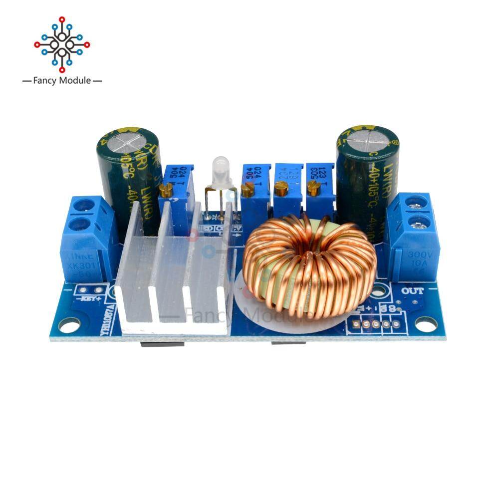 DC-DC Bộ Chuyển Đổi Điện Áp Không Đổi Buck 5A Bộ Điều Khiển Tấm Năng Lượng Mặt Trời MPPT Dòng Điện 6-36V Sang 1.25-32V Mô-đun Sạc Giảm Áp