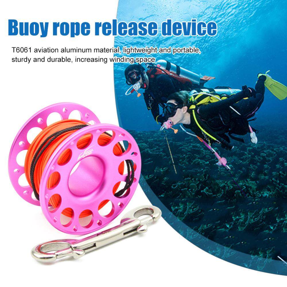 New Arrival】Lifeline Spinning Holder Double Headed Hook Lightweight  Lifeline Diving Rope Portable Durable Stainless Steel Space Saving Cave  Dive Equipment