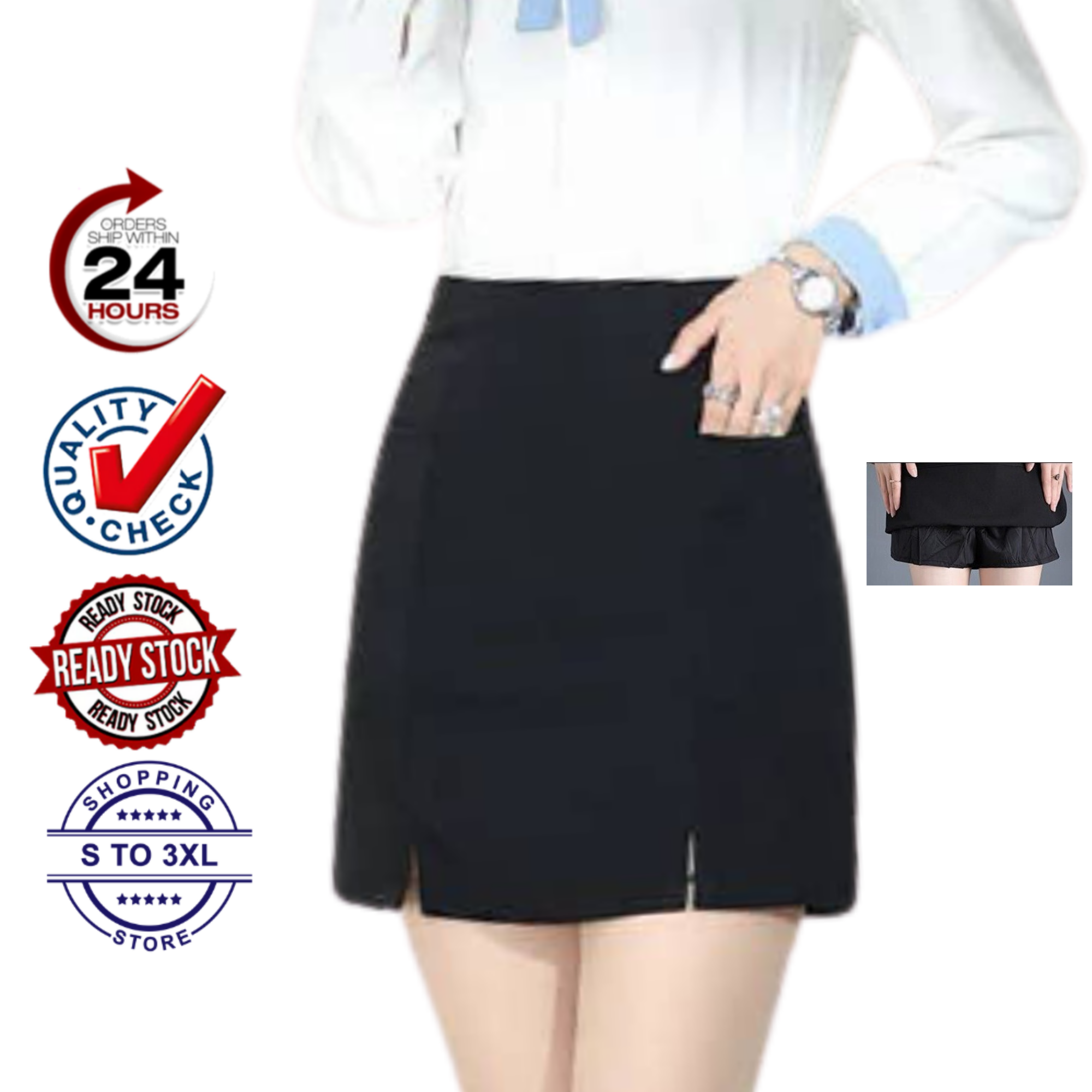 Business casual skirt clearance 3xl