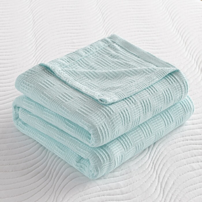 Solid Color Cotton Thread Blanket High Quality Air Conditioning Blankets Home Sofa Blanket Summer Bedspread