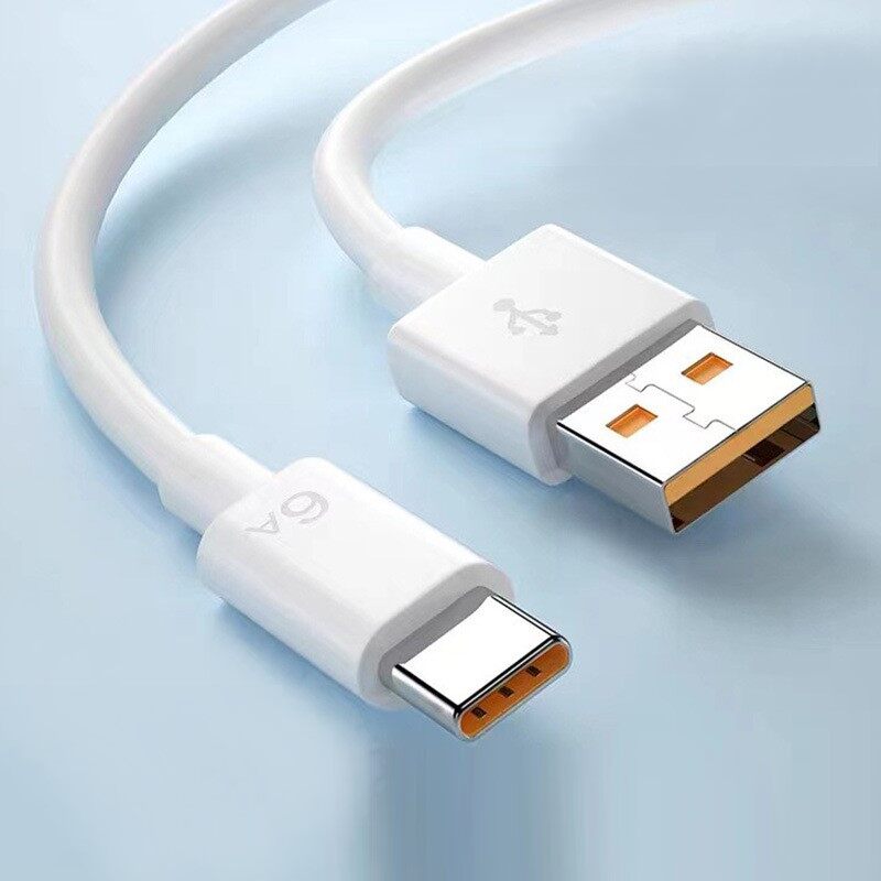 Typec data cable fast charging 6a suitable for Huawei Xiaomi mobile phone charging cable TPE66w Android data cable
