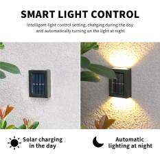 Lampu Đèn Chiếu Sáng Năng Lượng Mặt Trời Điều Khiển Đèn Chống Nước Ngoài Trời Đèn Đường Tự Động Bật/Tắt Đèn Tường Đèn Chiếu Sáng Lên Xuống Cho Sân Vườn Nhà Để Xe