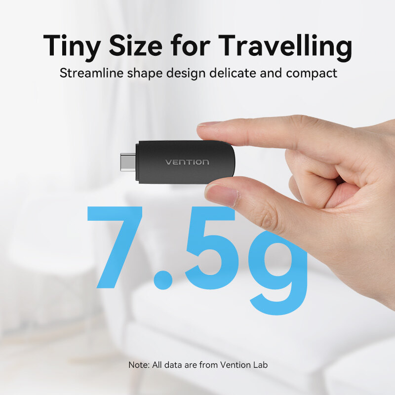 Vention Đầu Đọc Thẻ Nhớ Type C USB 3.0 C Sang SD TF Micro SD Bộ Chuyển Đổi Cho Máy Tính Xách Tay iPhone 16 15 Samsung Huawei Xiaomi Android OTG Type C Memory Card Reader