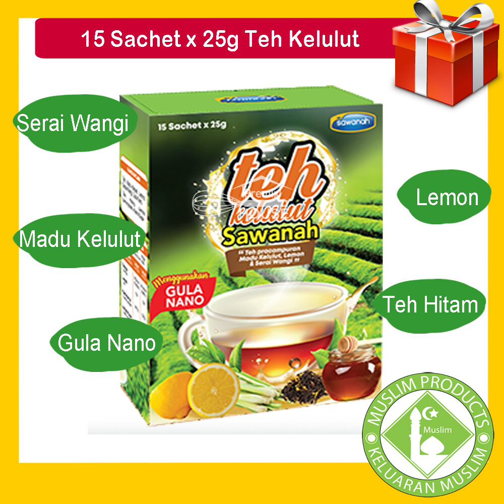 Sawanah Teh Madu Kelulut 15 Sachets Teh Pracampuran Madu Kelulut Lemon Dan Serai Wangi Lazada