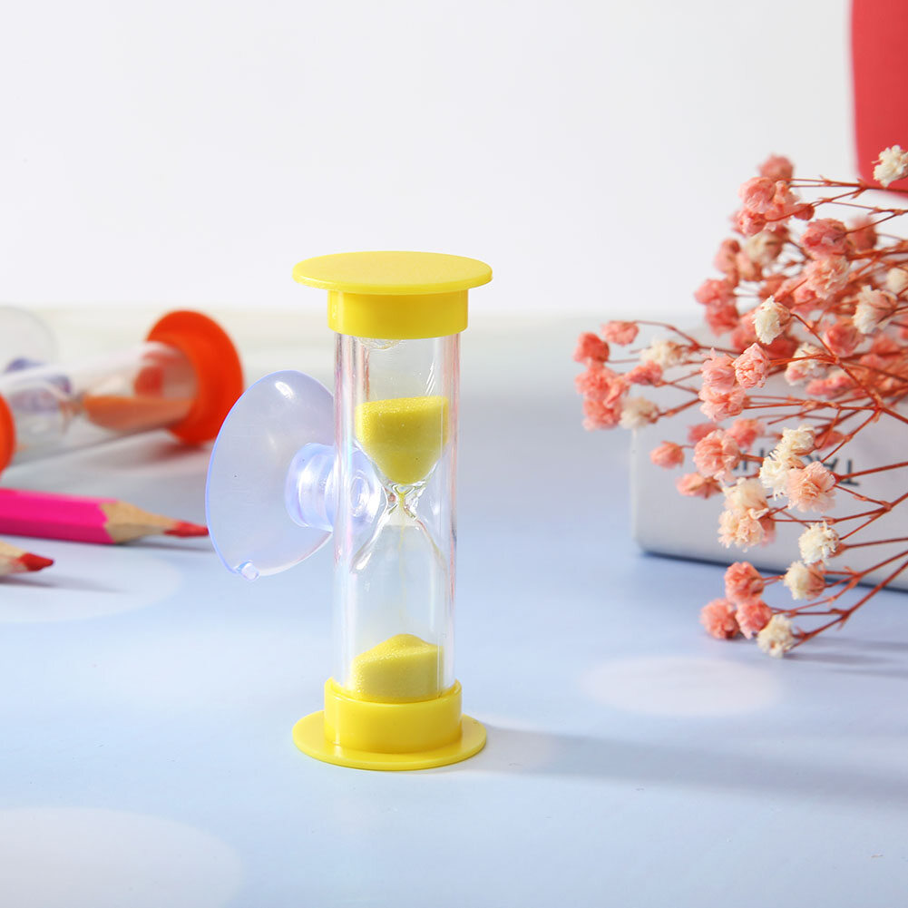 3min Hourglasses Children Teeth Brushing Timer with Suction Cup Home Decor