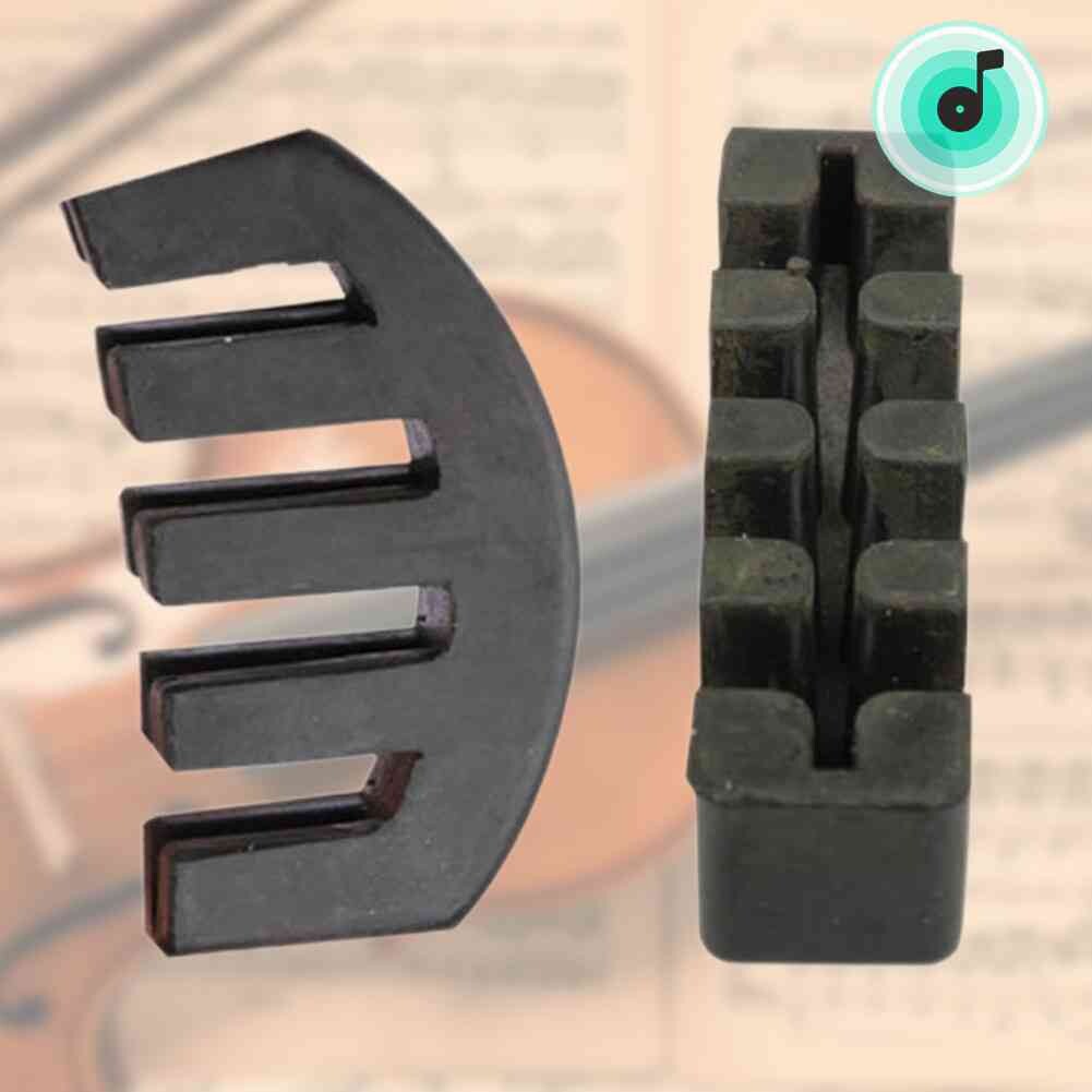 Acoustic Electric Heavy Black Rubber Violin Silencer Violin Practice Mute