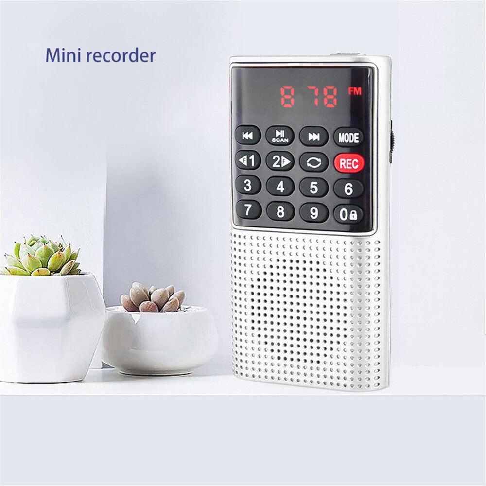 Mini Speaker Digital Voice Recorder USB Rechargeable MP3 Player TF Multifunctional Speaker