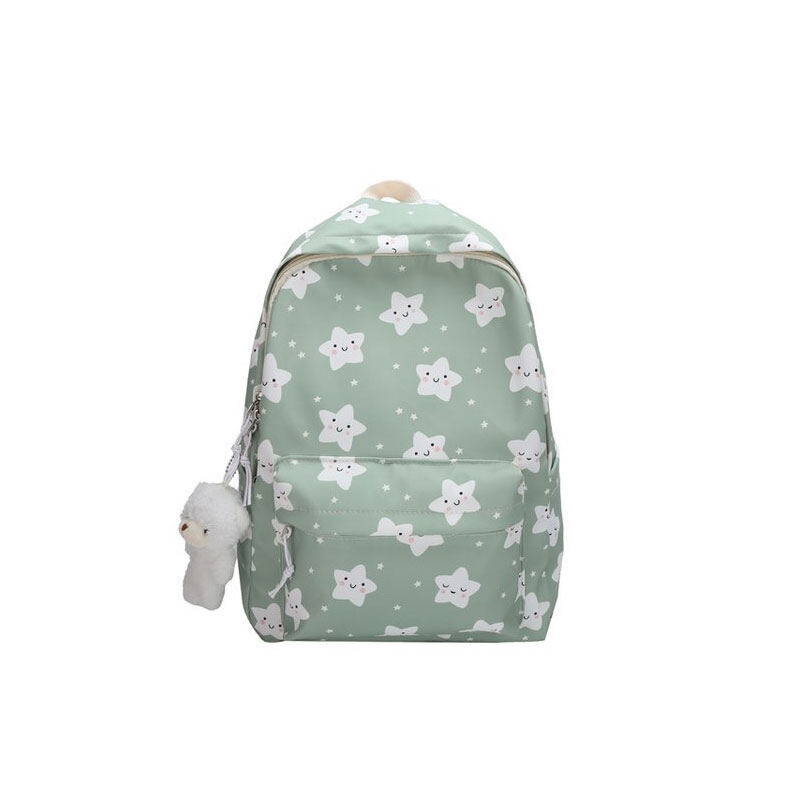 NALLCHEER student backpack junior high school computer bag Large-capacity printed graffiti backpack for college students