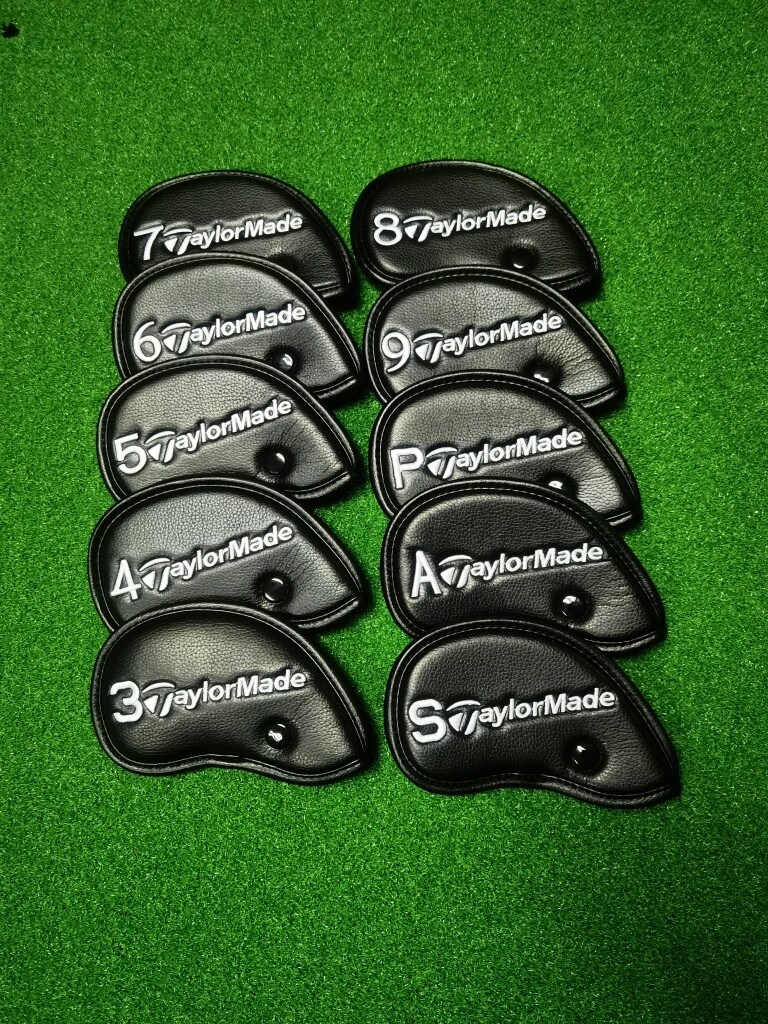 TaylorMade golf club head cover high-speed small lychee PU club cover unisex iron cover