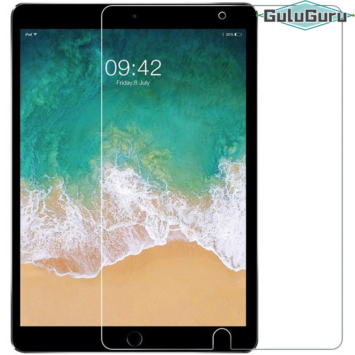 [2 Piece] FULL GLUE for iPad Pro Air mini 8 7 6 5 4 3 2 1 9.7 10.2 10.5 10.9 11 12.9 Screen Protector Tempered Glass 9H HD Film, 99.9% Light Transmission, Anti-Scratch/Burst, Bubble Free, Easy Install, Perfect Touch