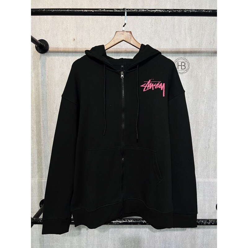 Áo Hoodie Zip Stussy Basic
