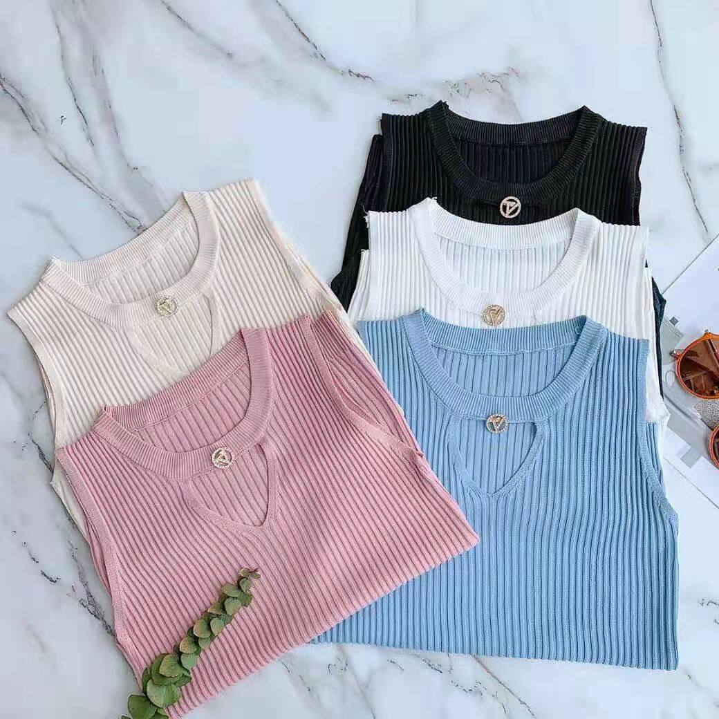 S-3XL Áo Gi Lê Cổ Lọ Không Tay Cỡ Vải Nhung Lông Cho Nữ Áo Gi Lê Mặc Trong Bó Sát Hàn Quốc Phù Hợp Với Mọi Người