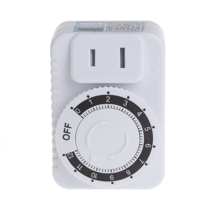 AC 220V 12 Hour Mechanical Wall Plug Switch Timer Socket Home Appliances Control