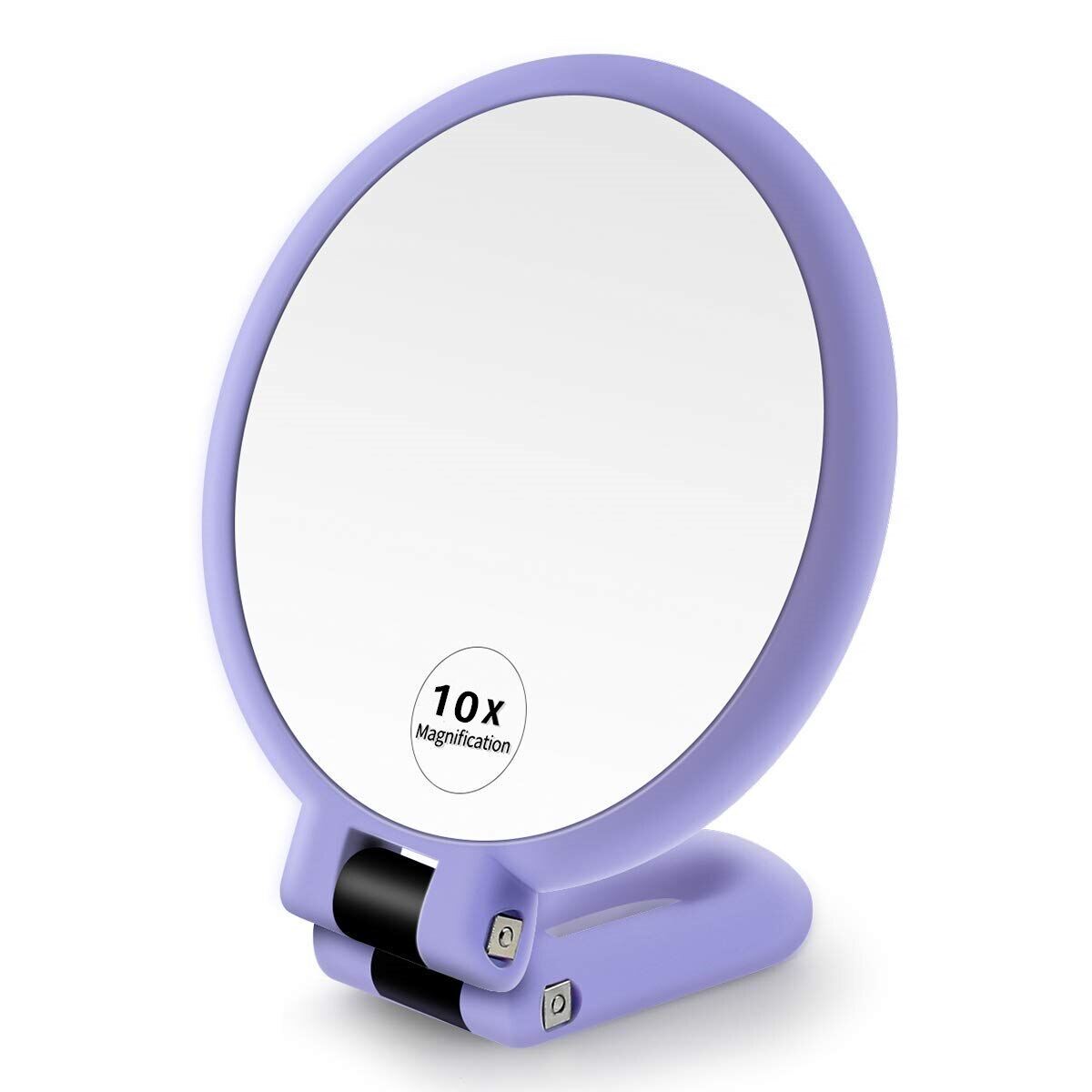 2/5/10x Magnifying Gương Gương Cầm Tay Du Lịch Gấp Cầm Tay Gương Hai Mặt Bệ Trang Điểm Gương Với 1/10x Độ Phóng Đại