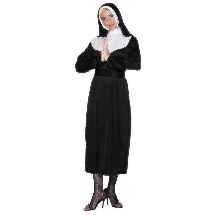 The Nun Costume Womens Ladies Sister Act Holy Religious Fancy Dress