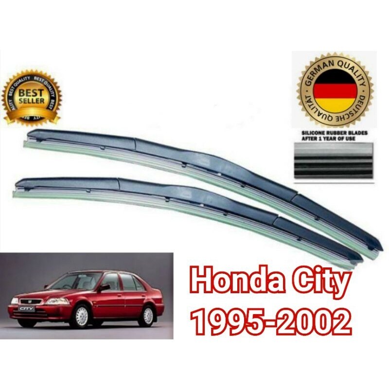 Wiper (𝟭 𝗣𝗔𝗜𝗥) Original Germany Technology 100 Silicone Wiper HONDA