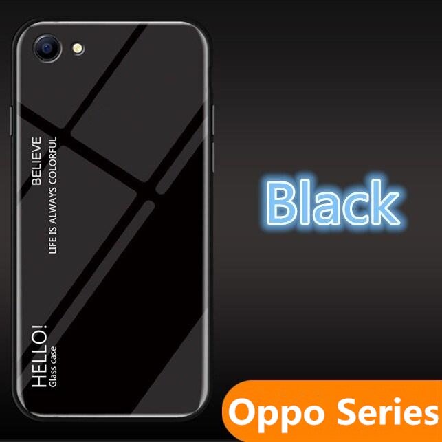 Zeallion Cho [OPPO A83 A7/A5S A5/A3S A7X A9 2020] Ốp Lưng Kính Cường Lực Gradient Ốp Bảo Vệ Điện Thoại