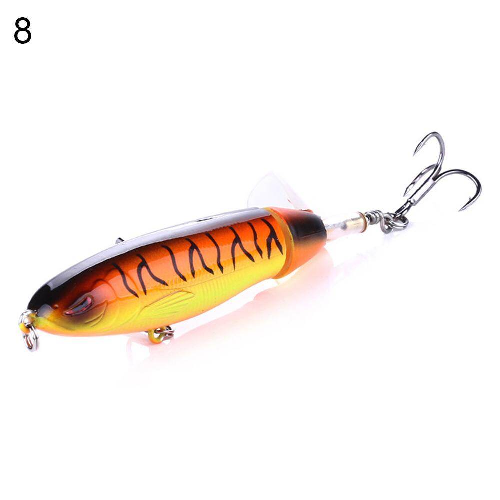 Honrane 10cm 13g Propeller Rotating Tail Simulation Fish Fishing Bait Lure with Hook
