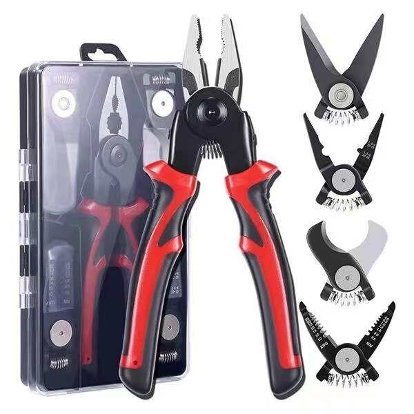Multi-purpose tool 5-in-1 interchangeable head tool set Multi-function pliers