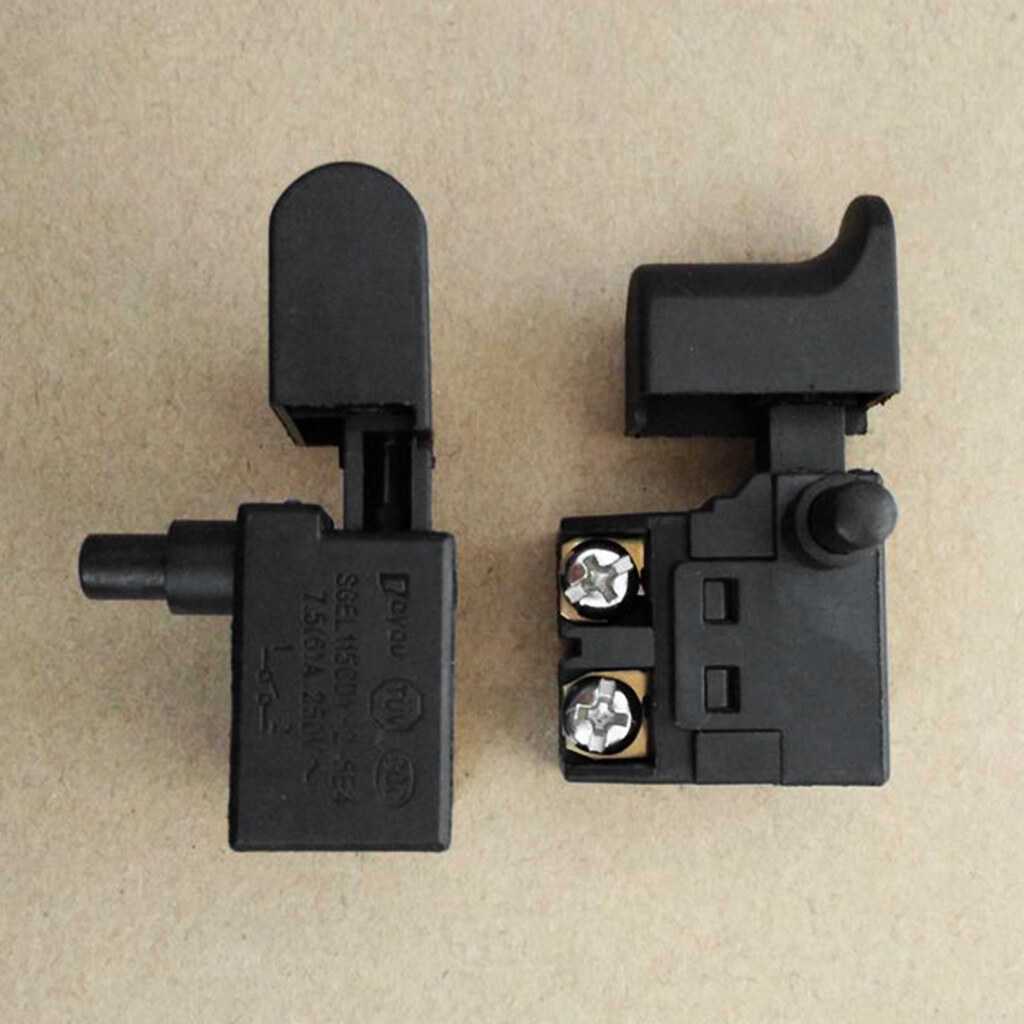 Công Tắc Khoan Điện 250V 6A Máy Cưa Tròn Công Cụ Điện Bộ Kích Hoạt Điều Khiển Tốc Độ Cho Máy Cắt Máy Bào Điện Đá Cẩm Thạch