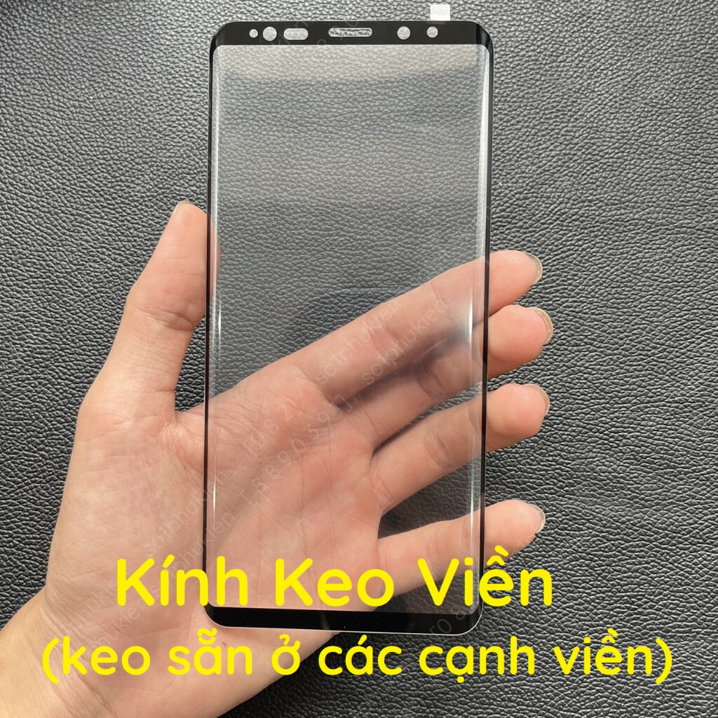 Kính cường lực Samsung Note 8/ Samsung Note 9 tỷ lệ dán full màn cao, keo viền