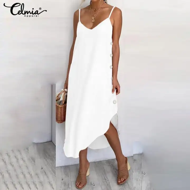 all white plus size sundress