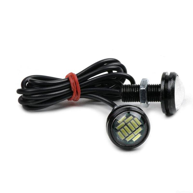 NJD2227 Bóng Đèn LED Chạy Ban Ngày Động Cơ 12V 2.3CM-4014 12SMD Đèn Xe Hơi Mắt Đại Bàng