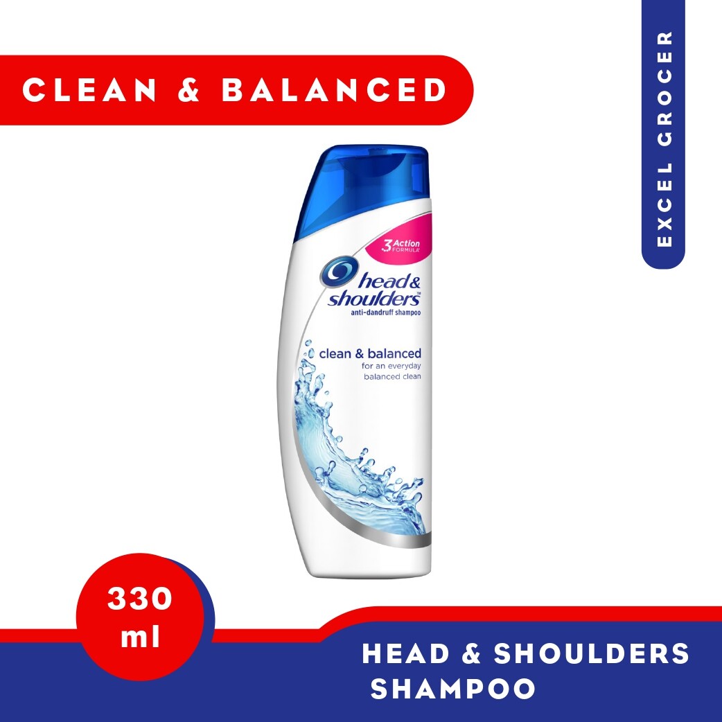 Head & Shoulders Clean & Balanced Anti Dandruff Shampoo 330ml | Lazada