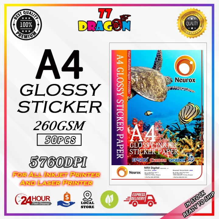 mirror coated sticker paper