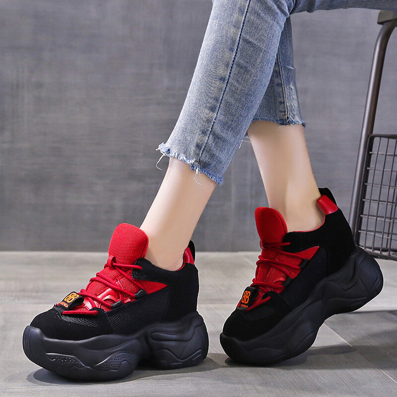 black wedge platform shoes womens