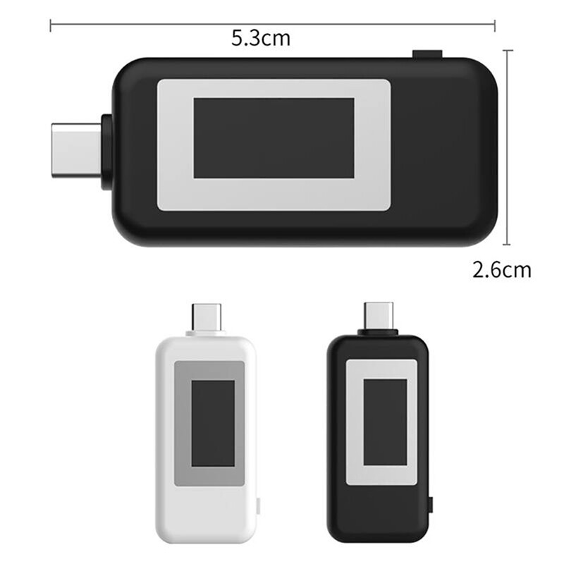 1PCS C-type USB tester DC digital voltmeter ammeter tester Charging bank charging indicator