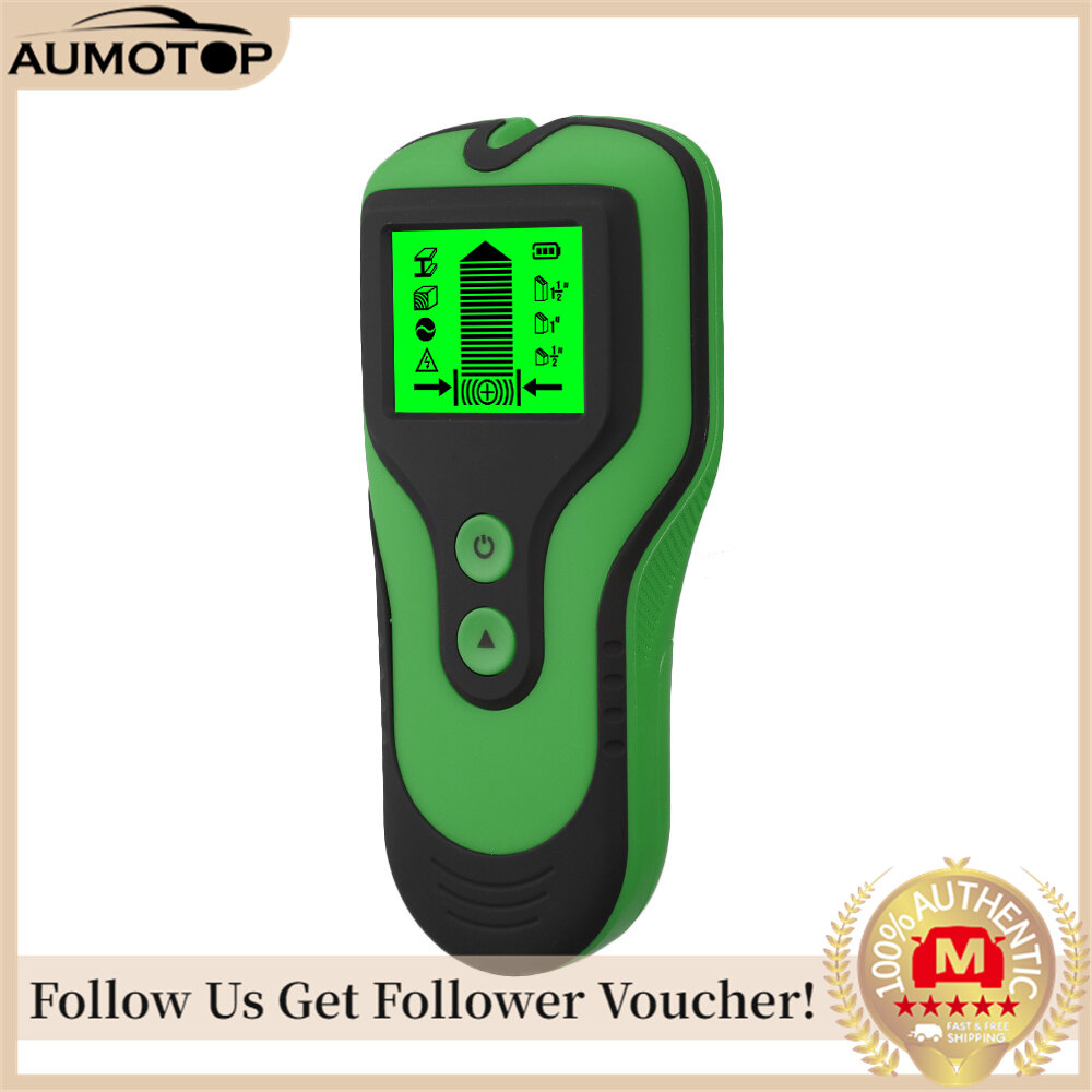 Stud Finder Sensor Wall Scanner 3 in 1 Metal/Voltage/Stud Detector with LCD Display for Wood Live AC Wire Metal Studs Detection(Green)