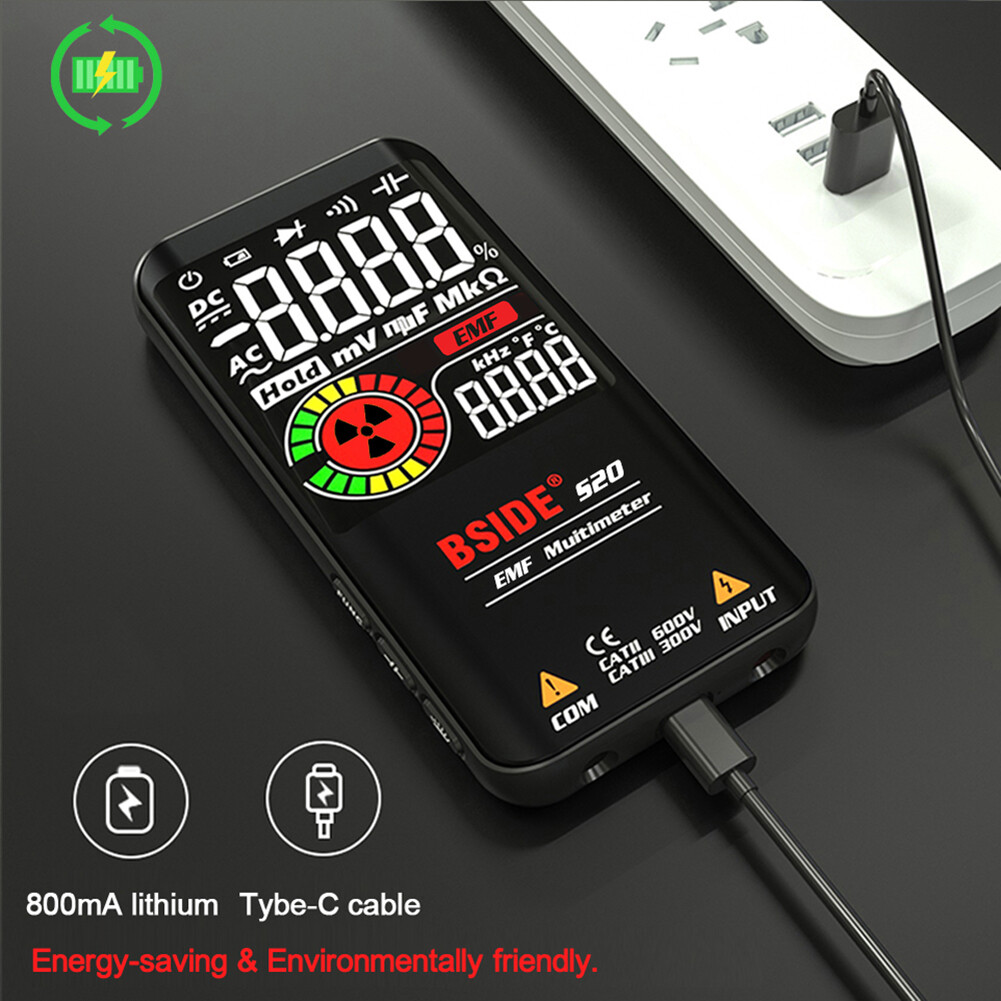 Đồng Hồ Vạn Năng Kỹ Thuật Số BSIDE S20 Điện Áp NCV Hz EMF Máy Kiểm Tra Điốt Tần Số Ohm
