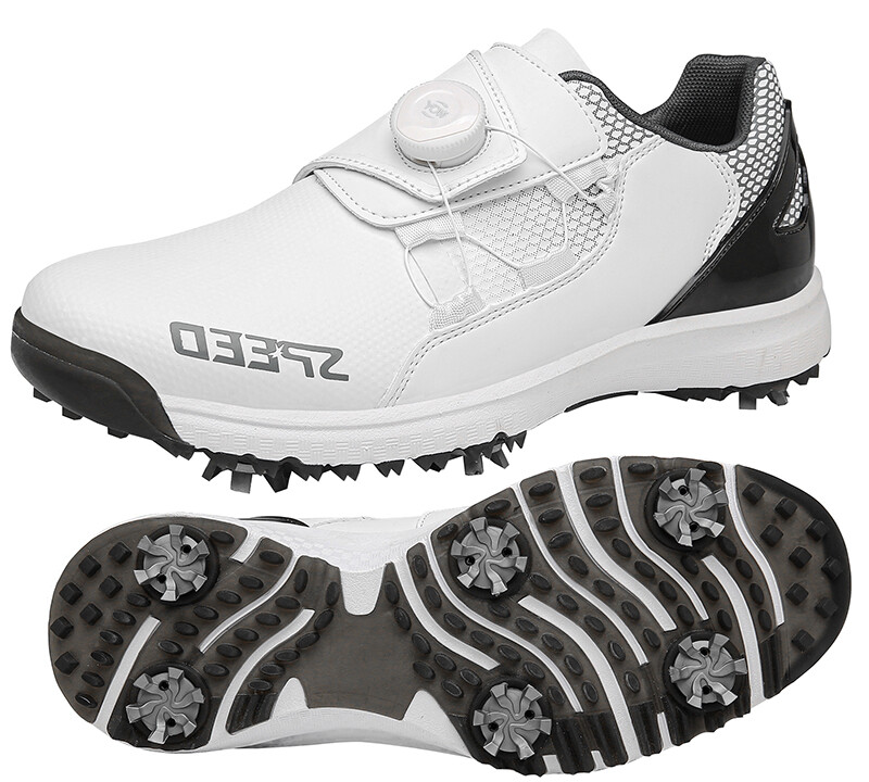 2023 New Men'S/Women'S Golf Shoelaces Nail High And Low Sneakers Leather Leather Waterproof Comfortable Golf Shoes Large Size 36-47