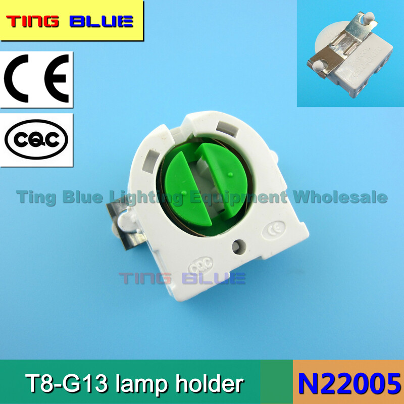 T8 lamp holder, G 13 lamp corner bracket head, LED fluorescent lamp holder, grille lamp foot holder, advertising light box lamp holder, 12-250V