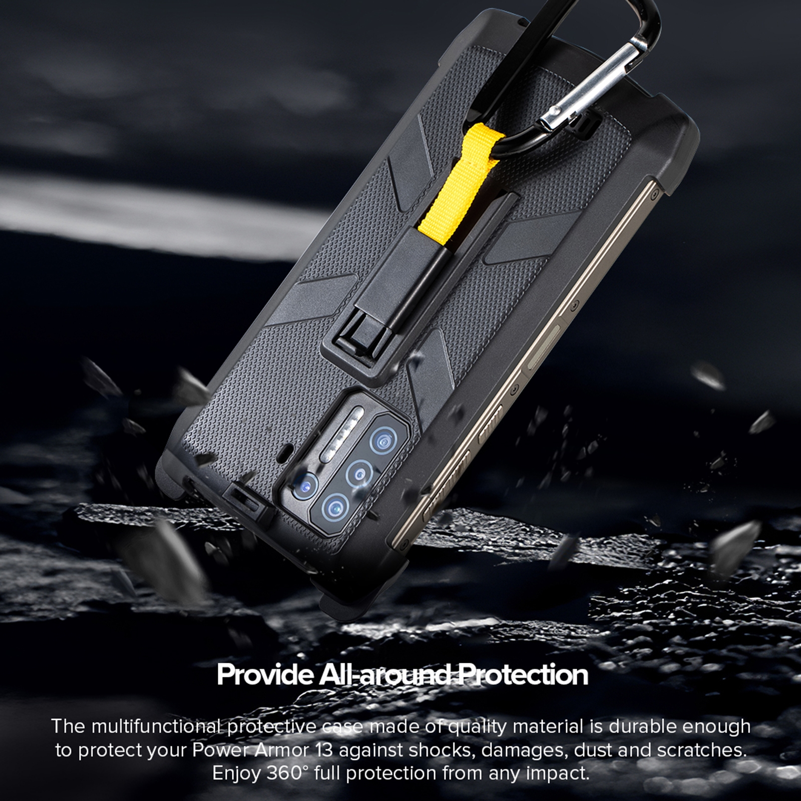 Ốp Bảo Vệ TPU + PC Đa Năng Cho Ulefone Armor 13 Ulefone Có Kẹp Lưng & Móc Đa Năng